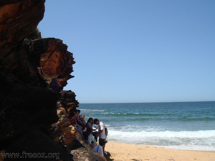 Lunch break at Tallow Beach b h.JPG